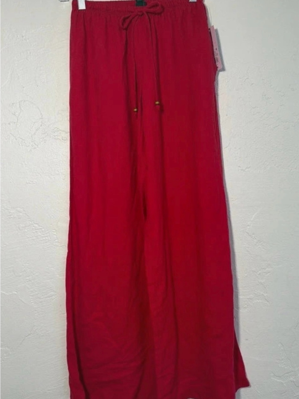 wild fable Red Drawstring Palazzo Style Pants